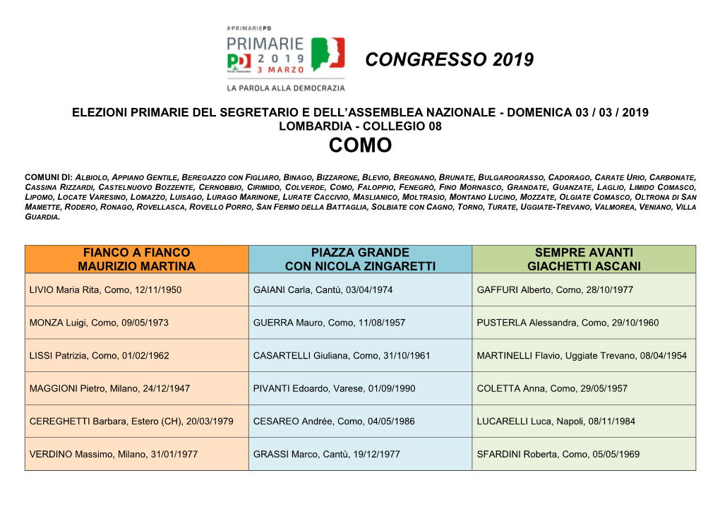 Congresso 2019