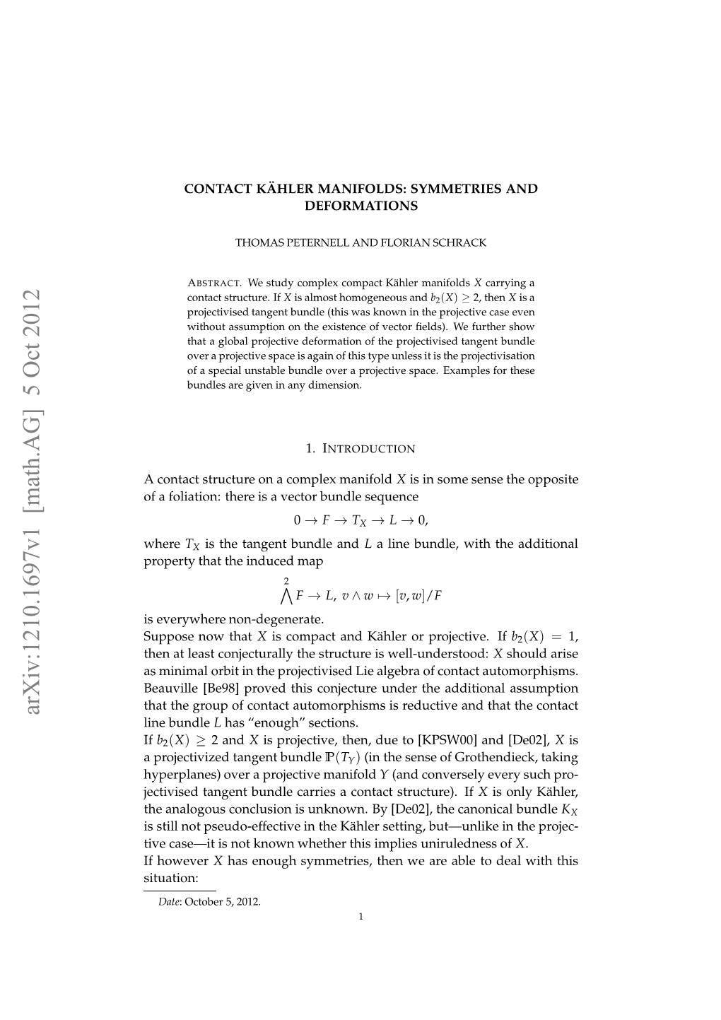 Contact Kaehler Manifolds: Symmetries and Deformations