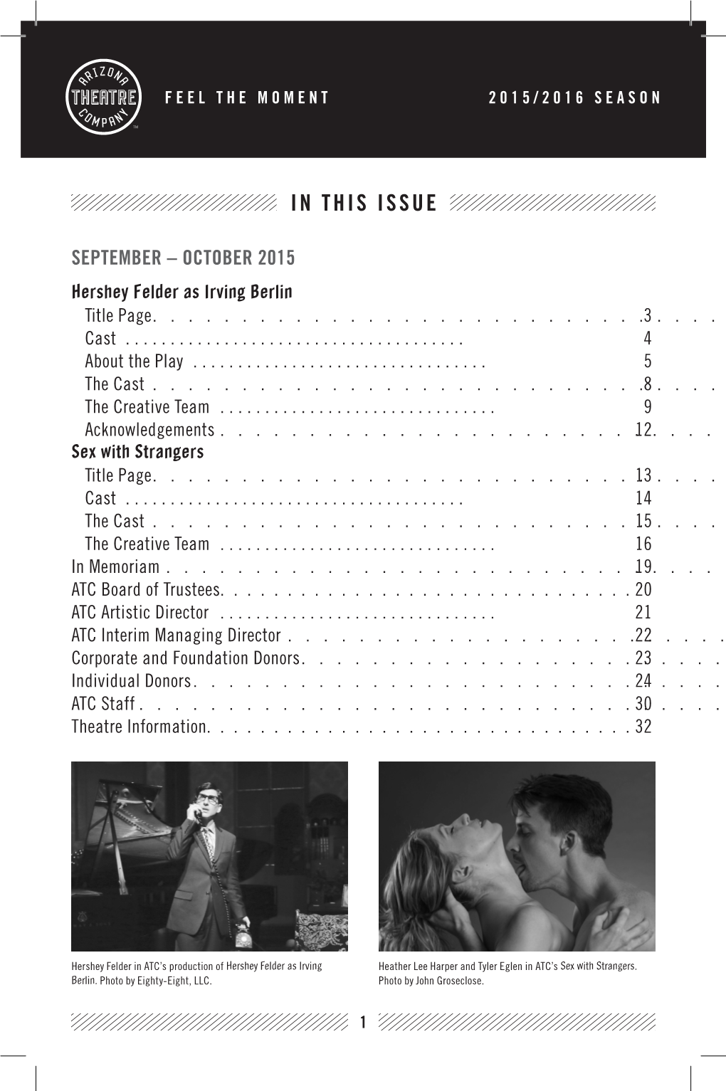 Hershey Felder As Irving Berlin Title Page