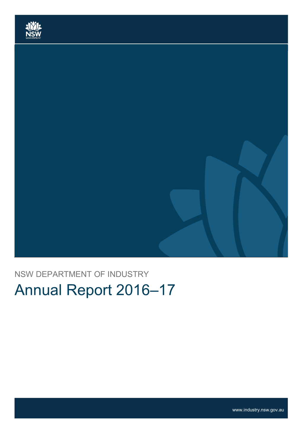 NSW Department of Industry Annual Report 2016-17