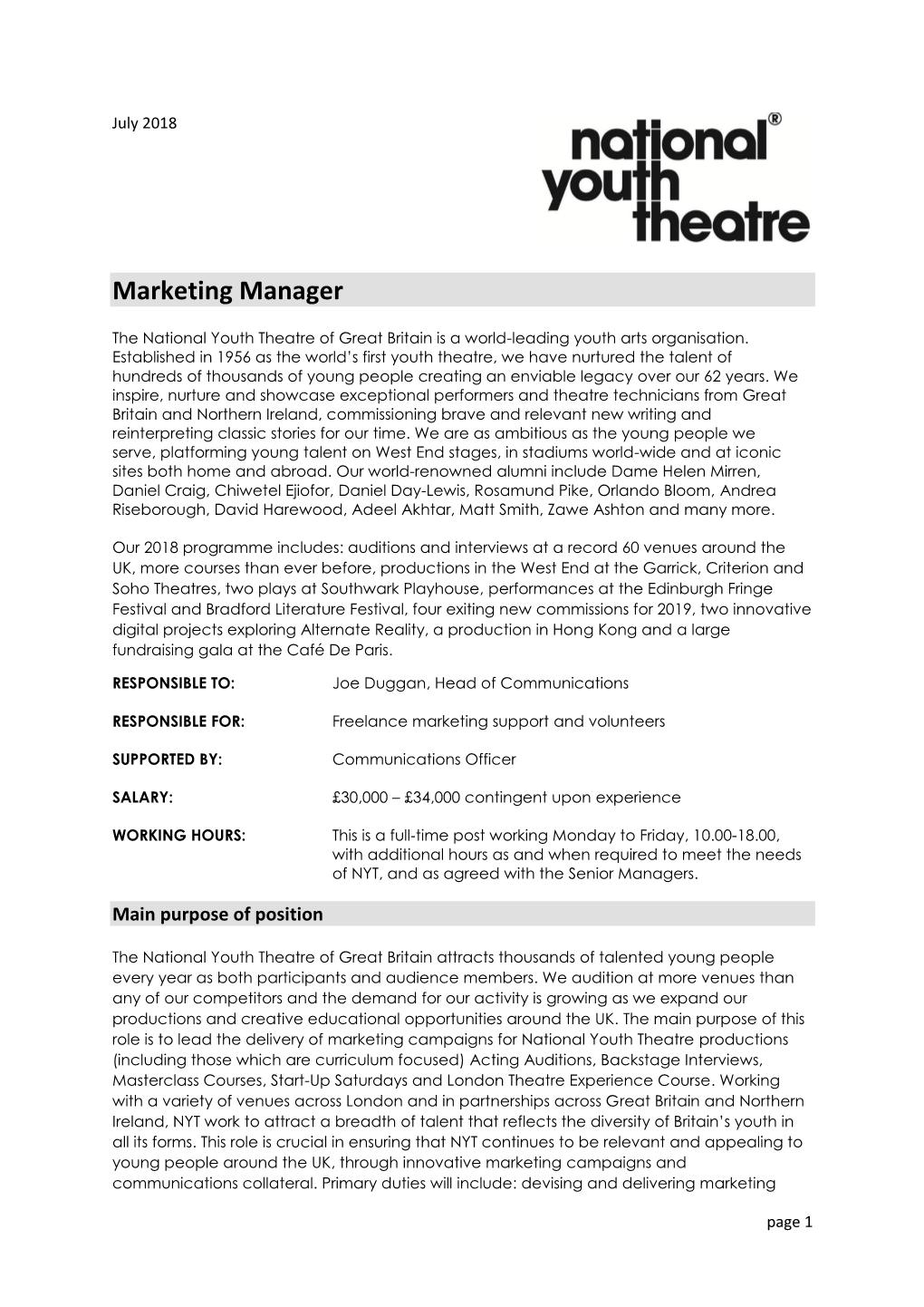 Marketing Manager