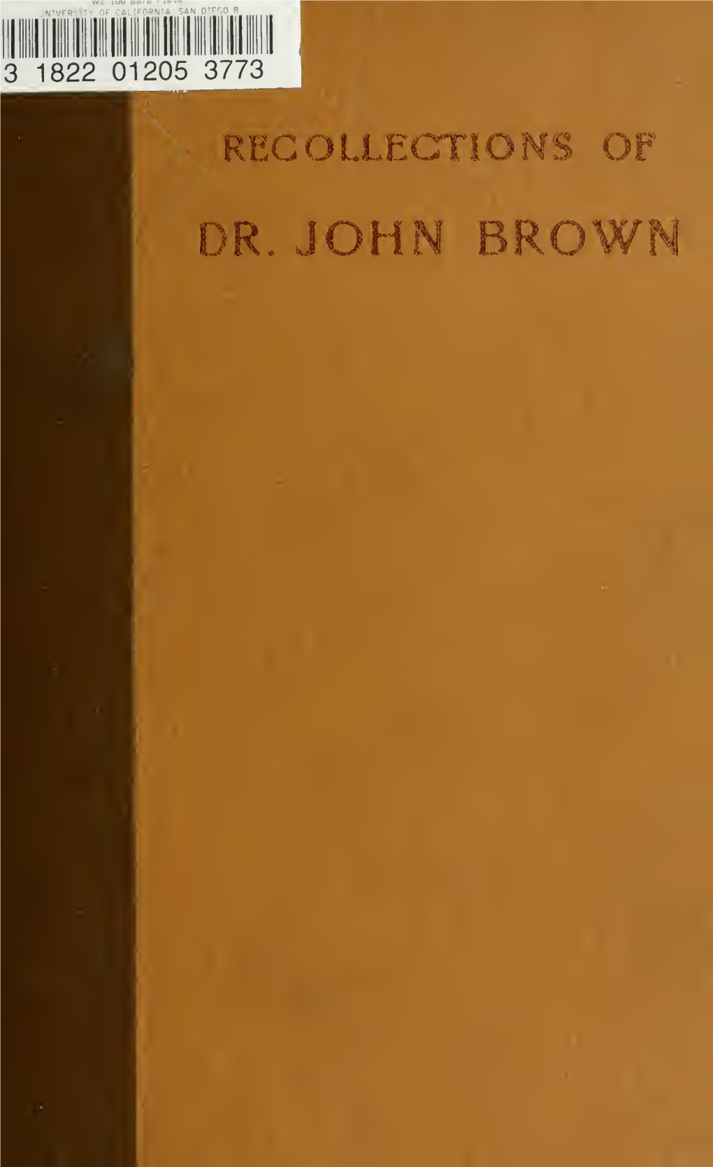 Recollections of Dr. John Brown