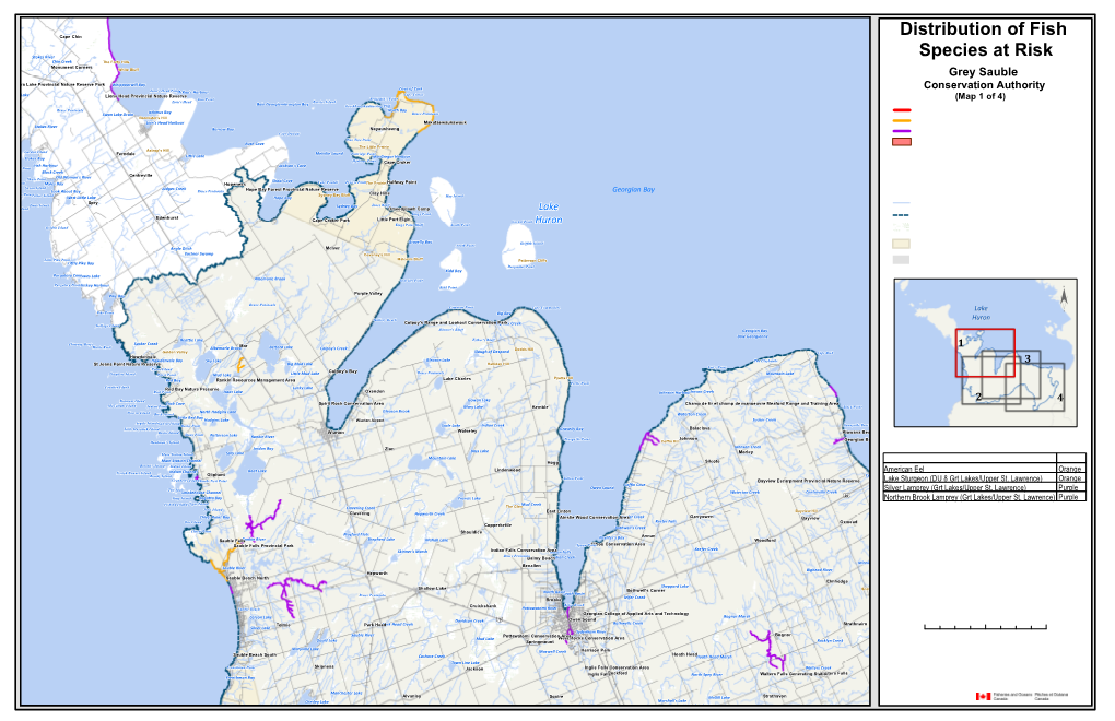 Distribution of Fish Species at Risk