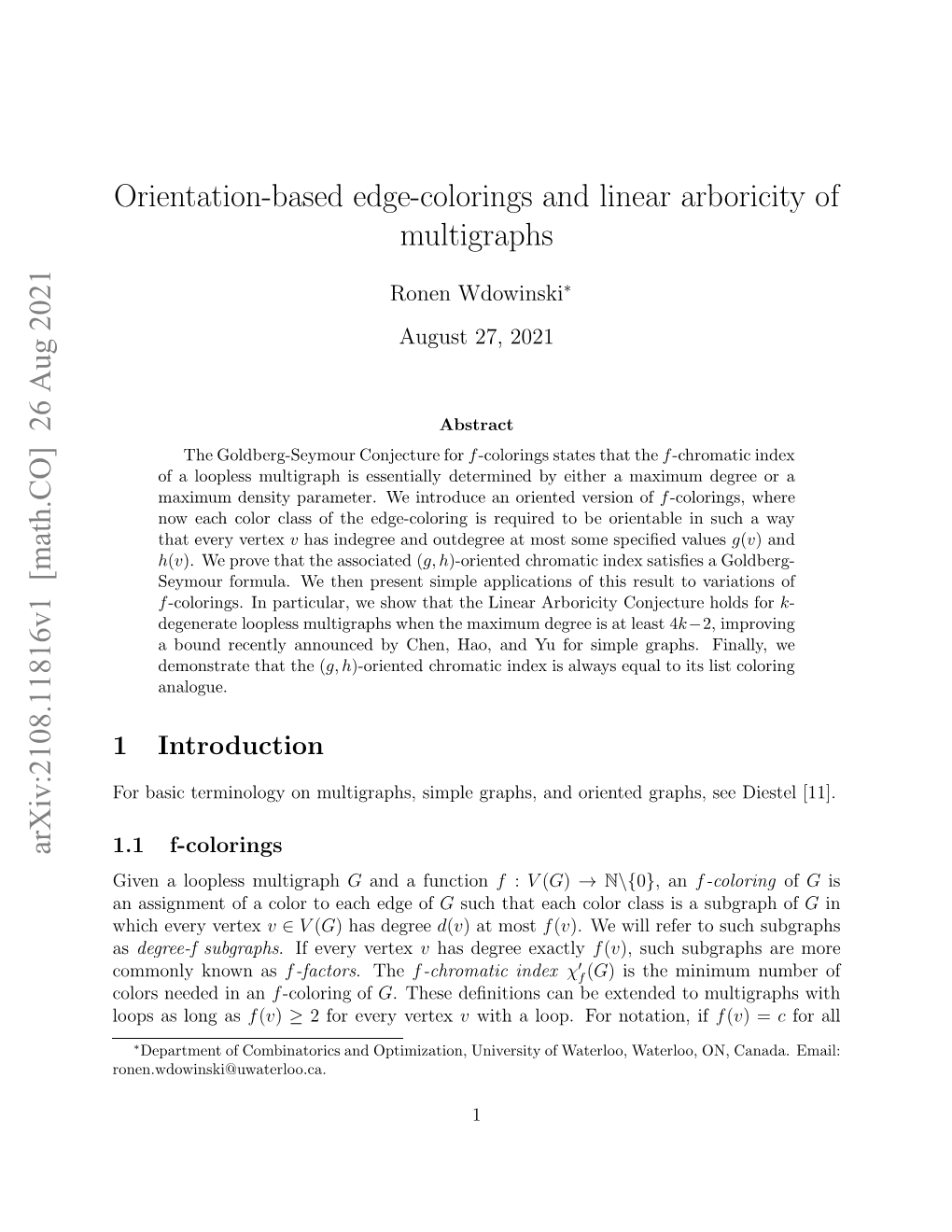 Orientation-Based Edge-Colorings and Linear Arboricity of Multigraphs