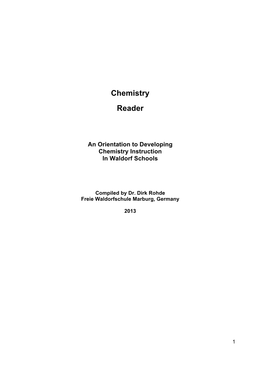 Chemistry Reader