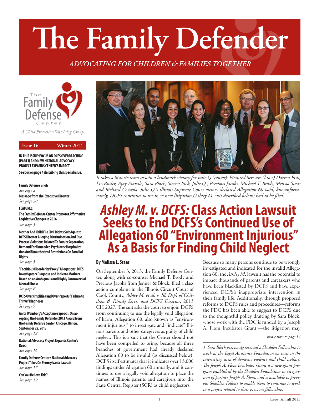 The Family Defender, Issue 16, Winter 2014