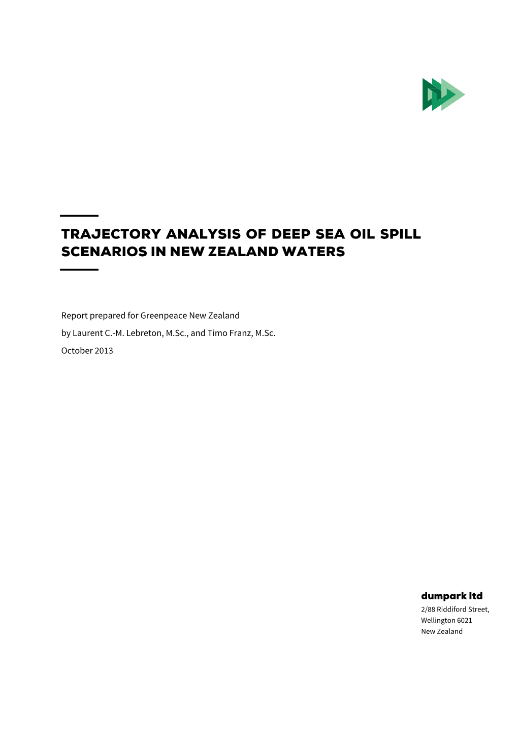 GPNZ Oil Trajectory Analysis