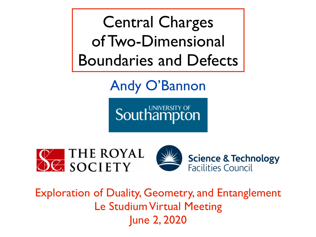 Central Charges of 2D Boundaries and Defects