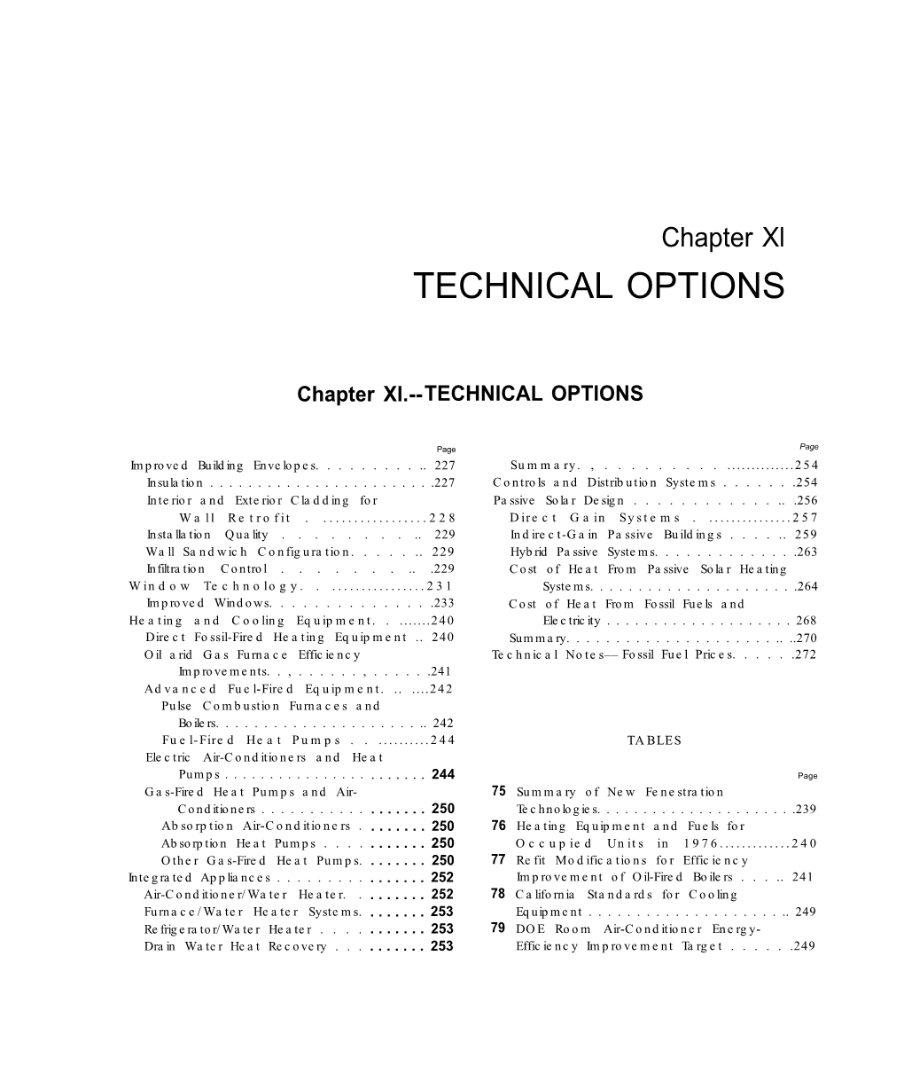 11: Technical Options