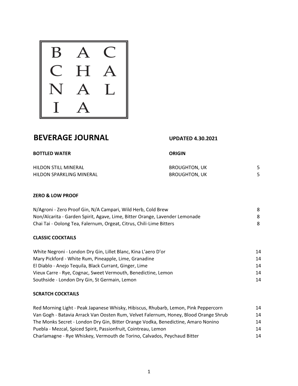 Beverage Journal Updated 4.30.2021