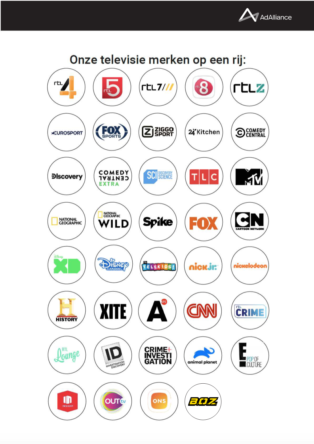 Onze Televisie Merken Op Een Rij: Portfolio Merken | Televisie