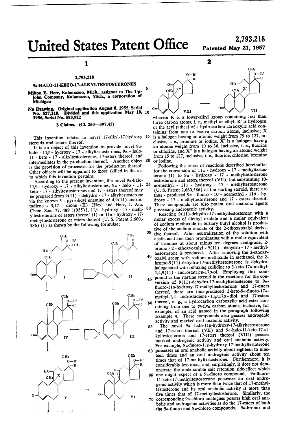 United States Patent Office Patented May 21, 1957 1