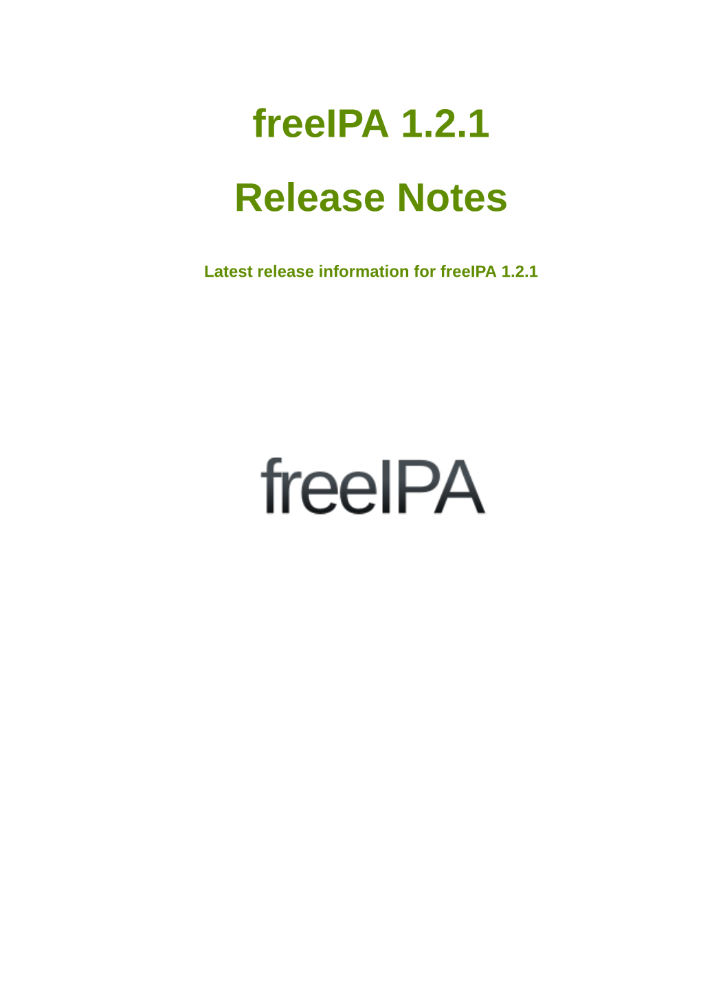 Freeipa 1.2.1 Release Notes