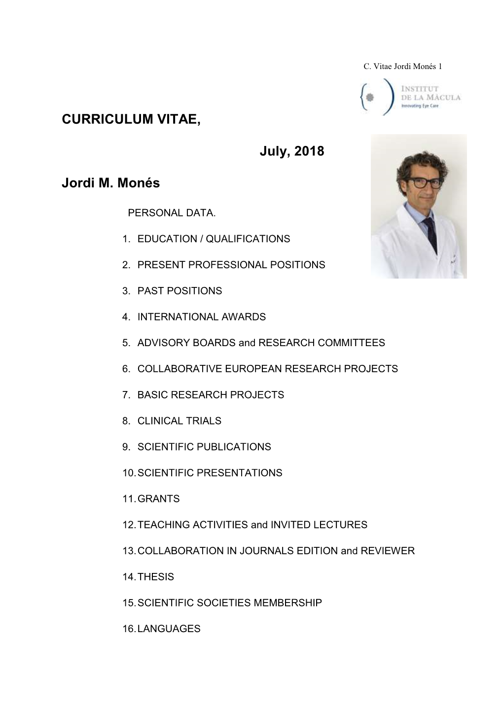 Curriculum Vitae