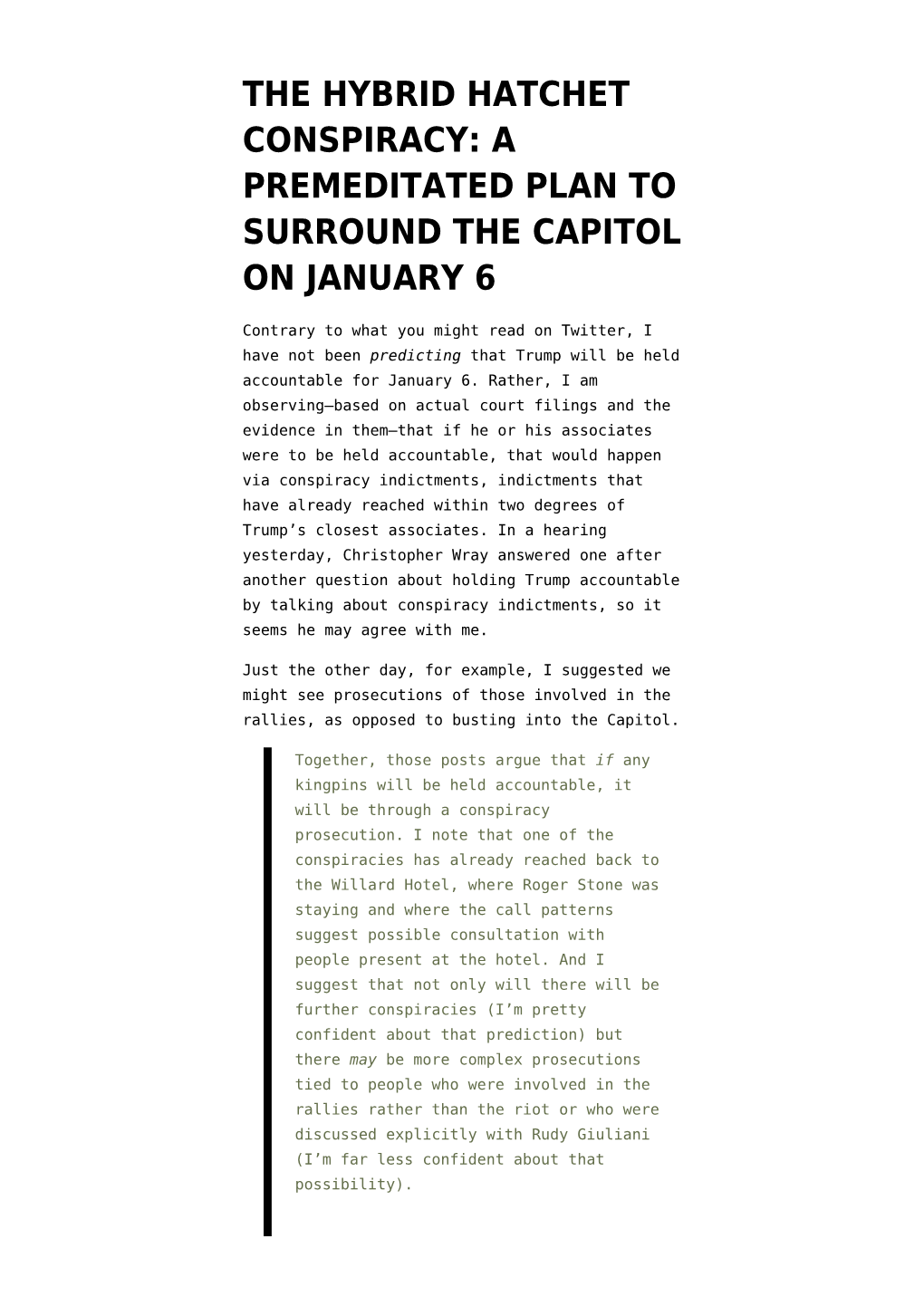 A Premeditated Plan to Surround the Capitol on January 6