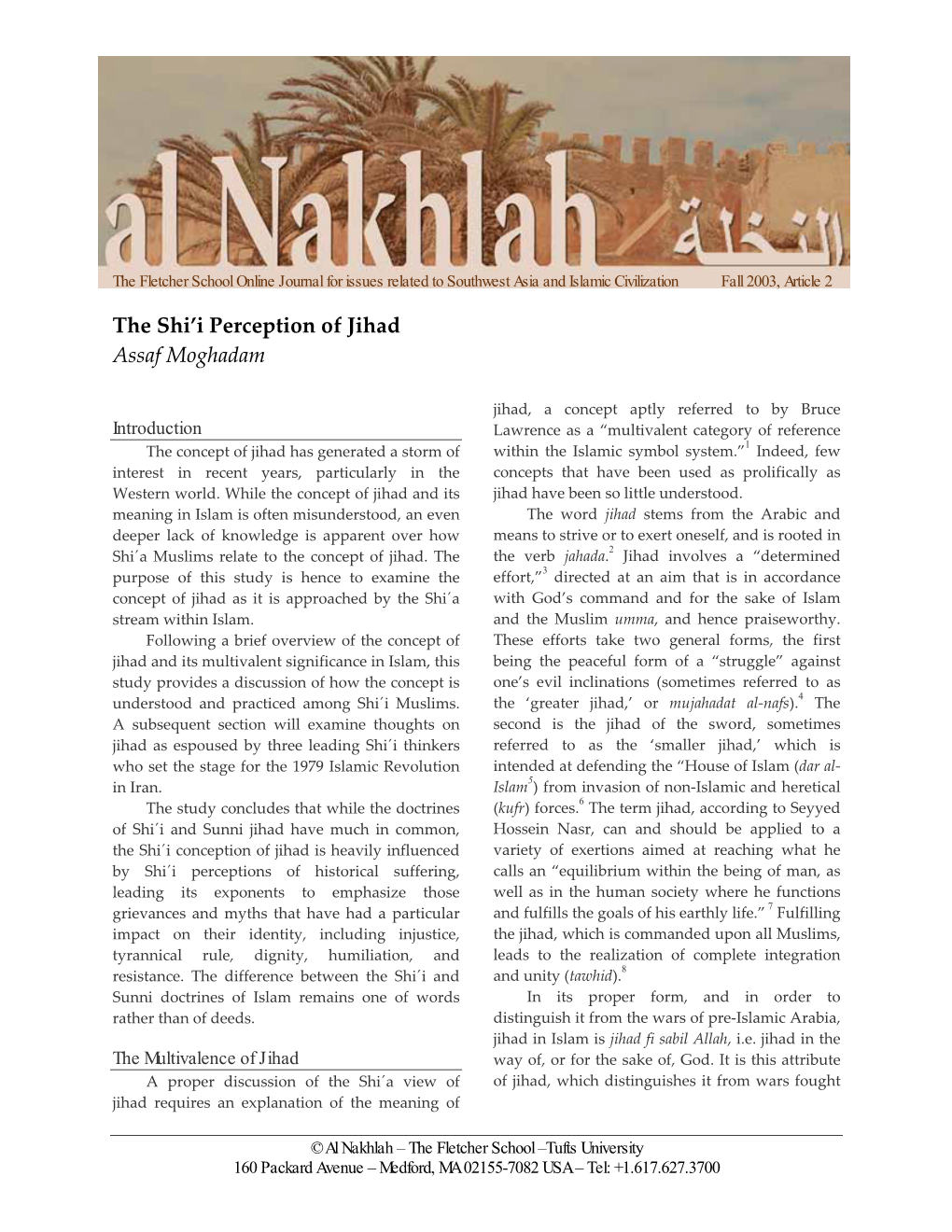 The Shi'i Perception of Jihad