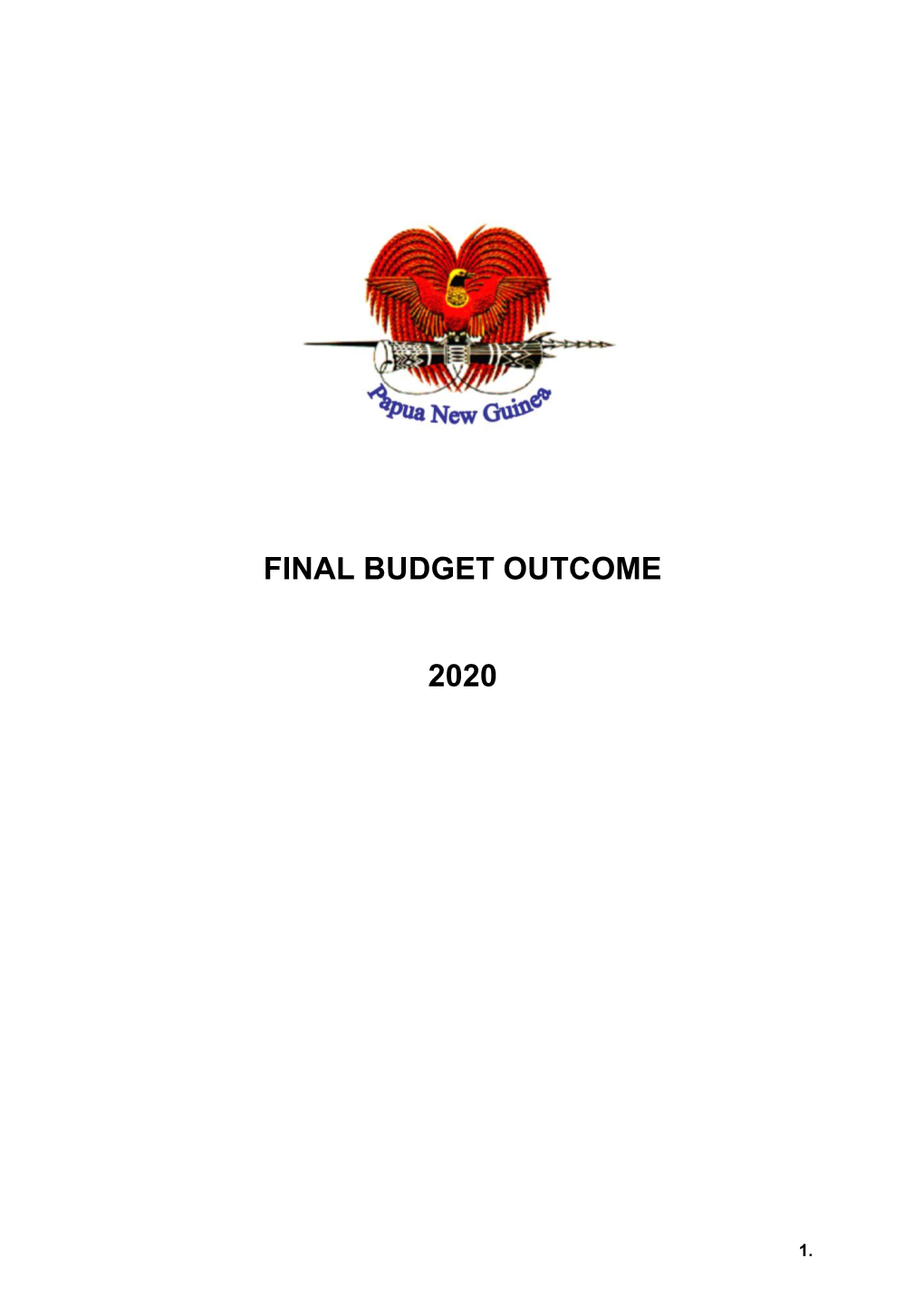 2020 Final Budget Outcome (Fbo)