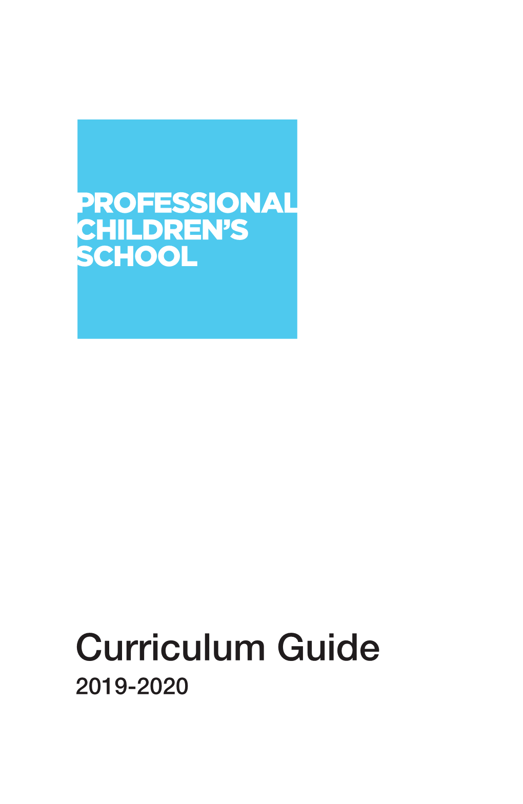 Curriculum Guide 2019-2020