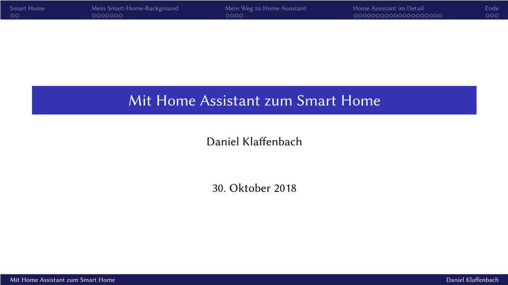 Mit Home Assistant Zum Smart Home