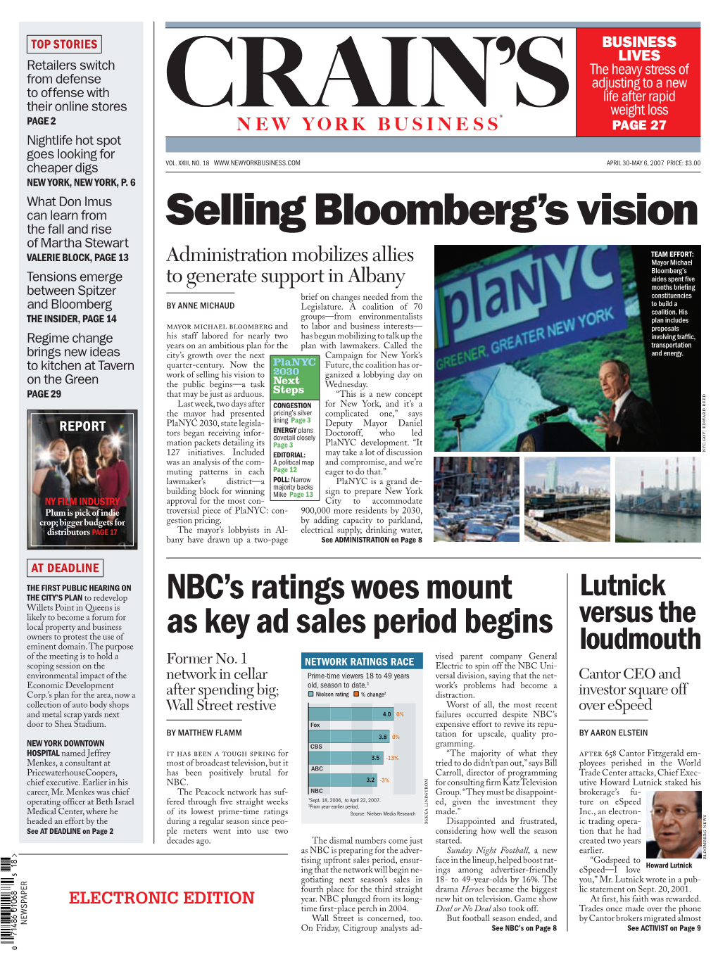 Selling Bloomberg's Vision