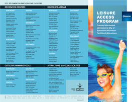 Leisure Access Program