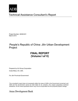 Jilin Urban Development Project