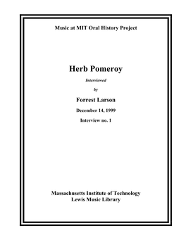 Herb Pomeroy