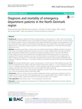 Diagnosis and Mortality of Emergency