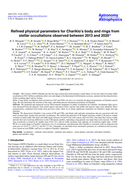 Refined Physical Parameters for Chariklo's Body and Rings From
