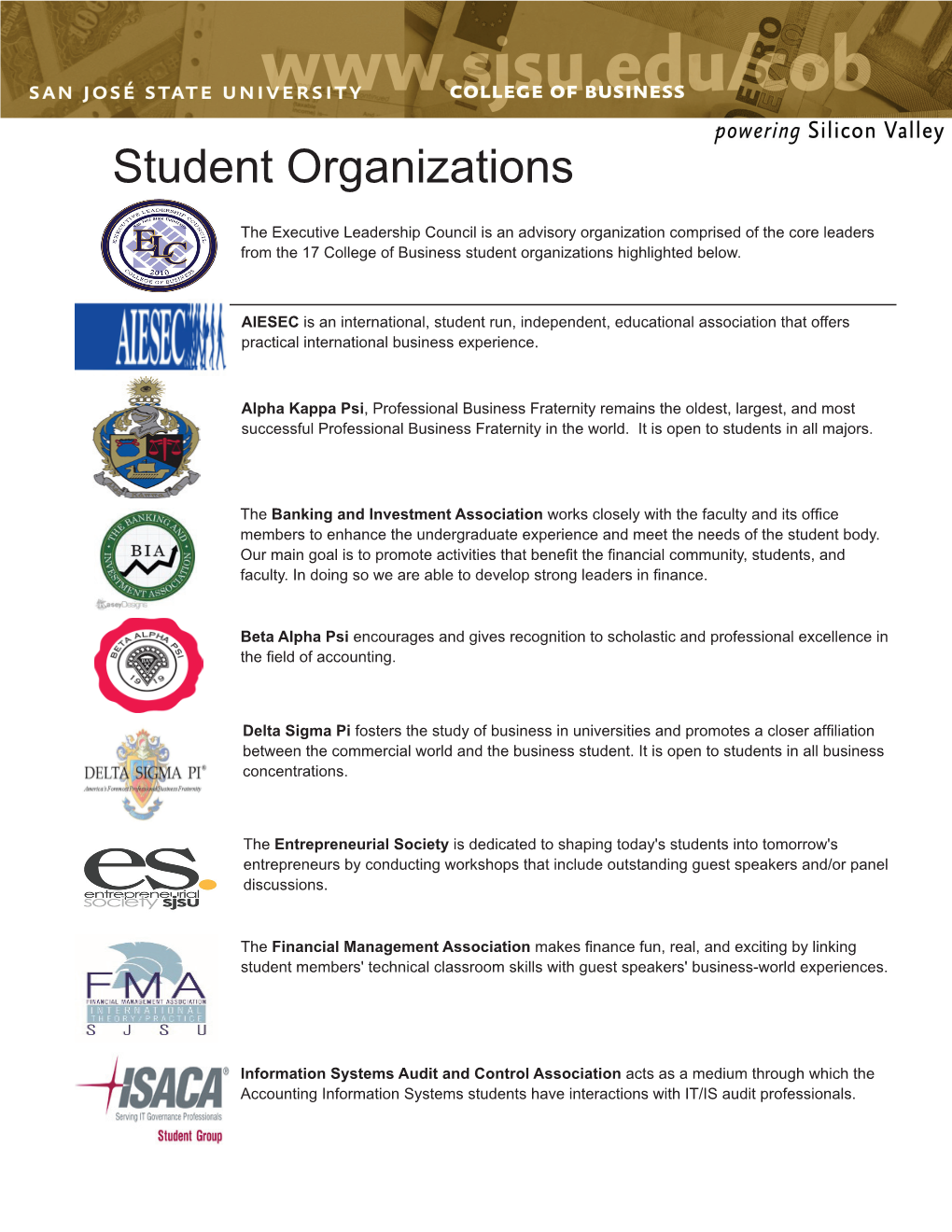 Student Organizations