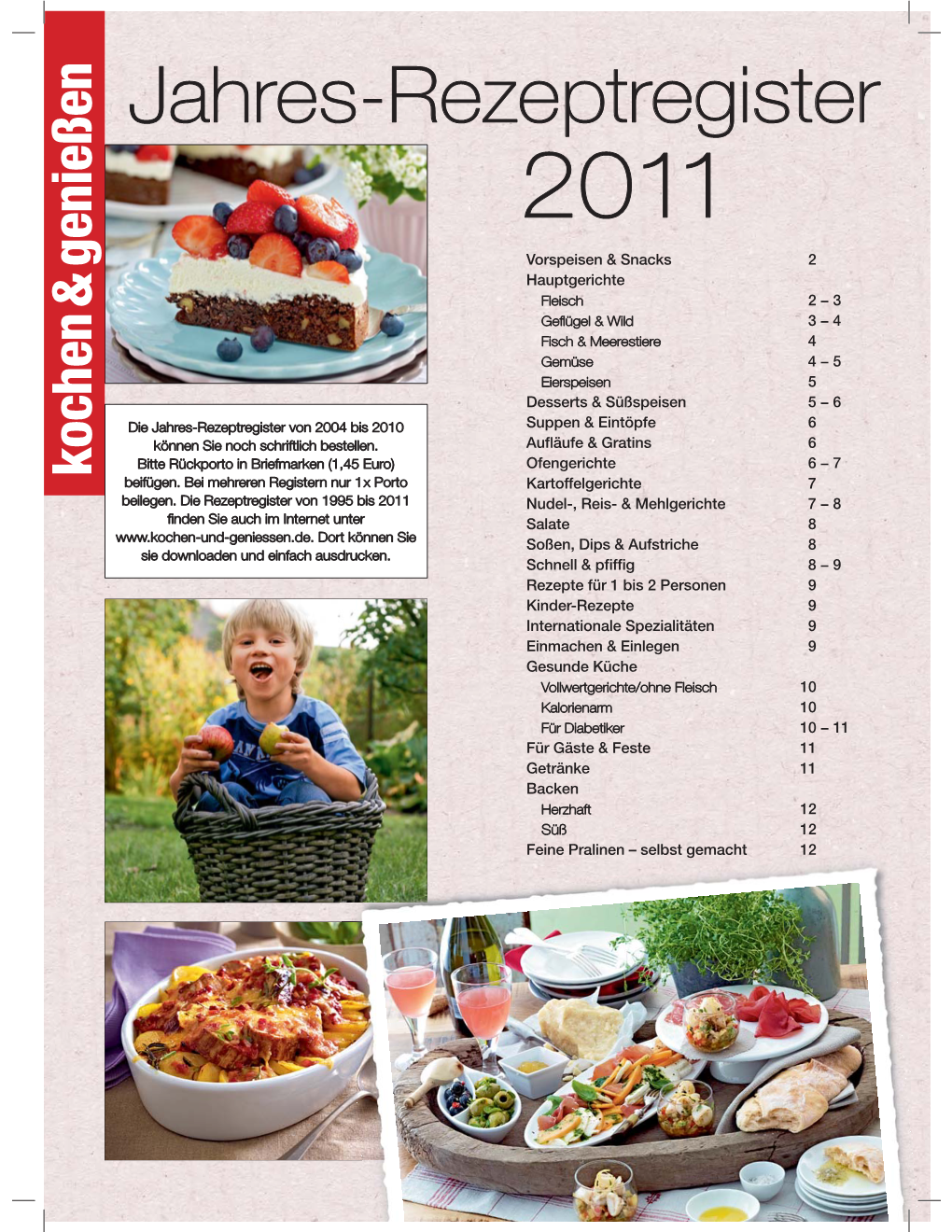 Jahres-Rezeptregister 2011