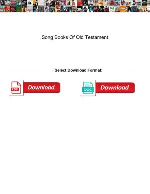 Song Books of Old Testament