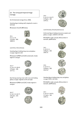 320 24. the Umayyad Imperial Image Coinage