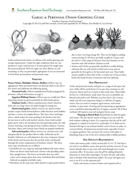 Garlic & Perennial Onion Growing Guide (PDF)