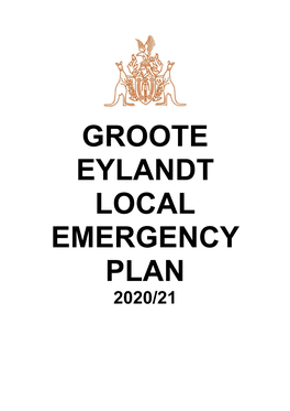 Groote Eylandt Local Emergency Plan 2020/21