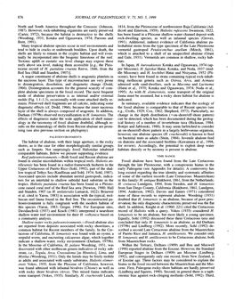 876 JOURNAL of PALEONTOLOGY, V. 73, NO. 5, 1999 North And