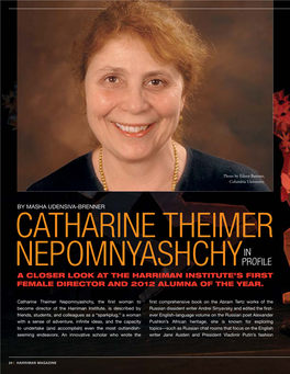 Catharine Theimer, Nepomnyashchy in Profile