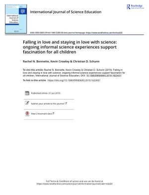 Ongoing Informal Science Experiences Support Fascination for All Children