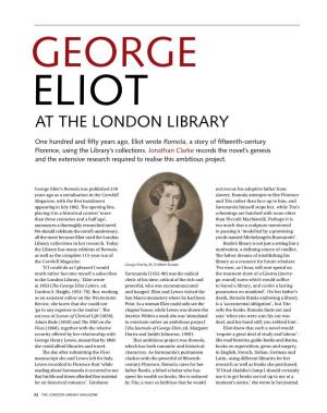 George Eliot at the London Library