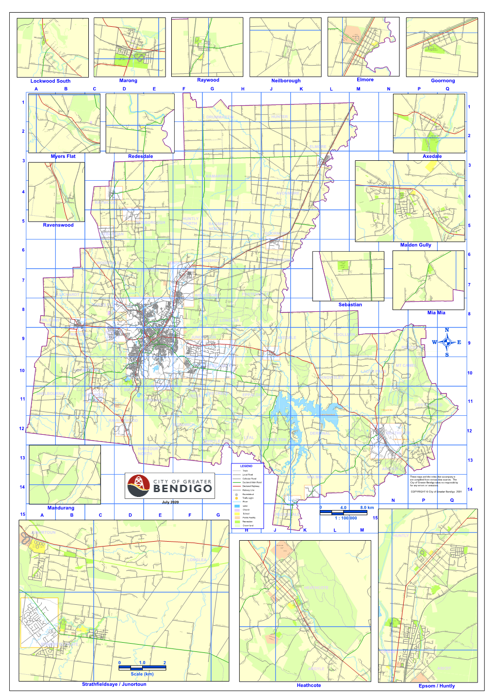 Raywood Elmore Goornong Marong Axedale Lockwood South