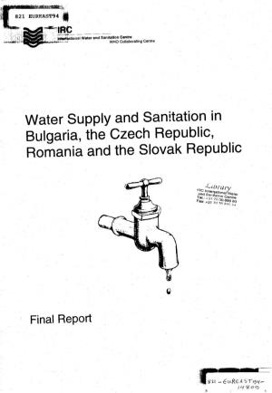 Water Supply and Sanitation in Bulgaria, the Czech Republic, Romania and the Slovak Republic