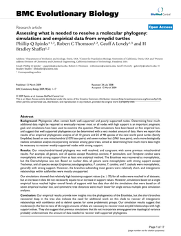 BMC Evolutionary Biology Biomed Central