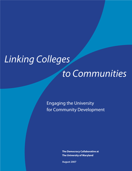 To Communities Linking Colleges