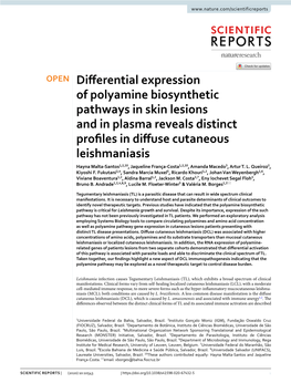 Differential Expression of Polyamine Biosynthetic Pathways in Skin