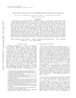 Swift, XMM-Newton, and Nustar Observations of PSR J2032+ 4127