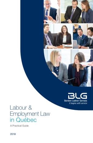 Labour and Employment Law in Québec