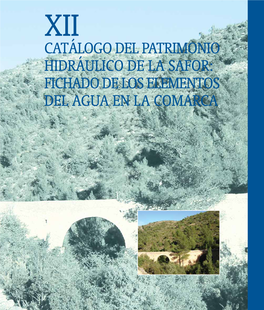 Catálogo Del Patrimonio Hidráulico De La Safor