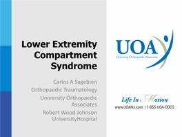 Compartment Syndrome