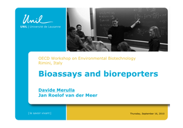Bioassays and Bioreporters