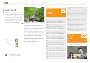 Kedarnath Travel Guide - Page 1